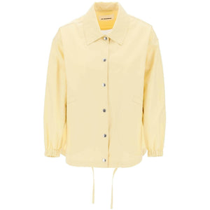 Yellow Water-Resistant Lightweight Cotton Coach Jacket JIL SANDER JOHN JULIA.