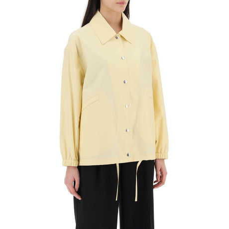 Yellow Water-Resistant Lightweight Cotton Coach Jacket JIL SANDER JOHN JULIA.