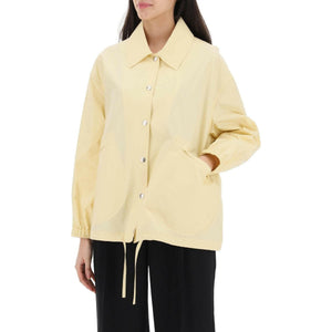 Yellow Water-Resistant Lightweight Cotton Coach Jacket JIL SANDER JOHN JULIA.