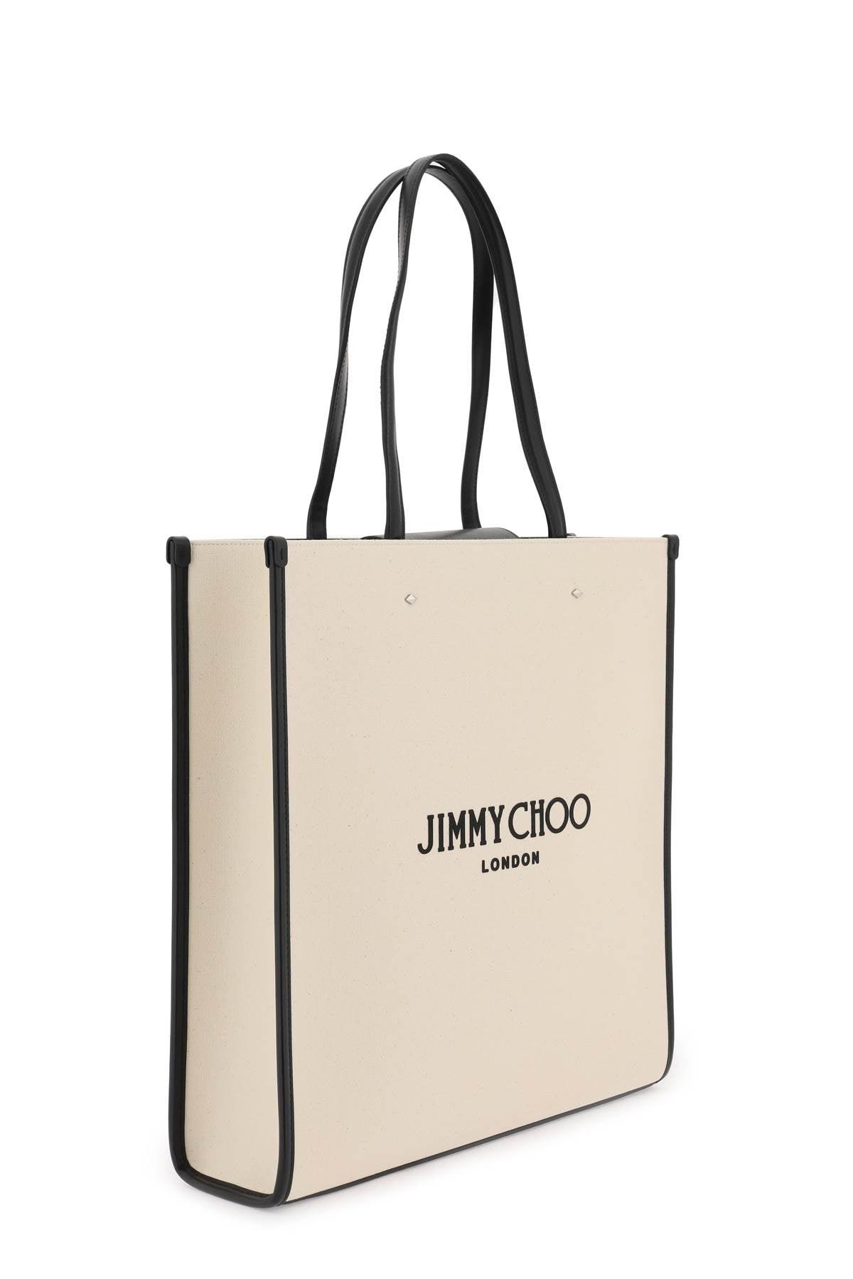 Jimmy Choo N/S Canvas Tote Bag - JOHN JULIA