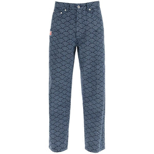 Monkey Workwear Jeans With Seigaiha Print KENZO JOHN JULIA.