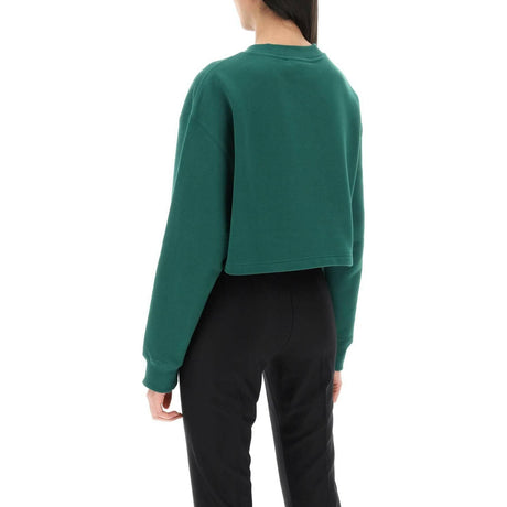 Cropped Sweatshirt With Embroidered Logo Patch LANVIN JOHN JULIA.