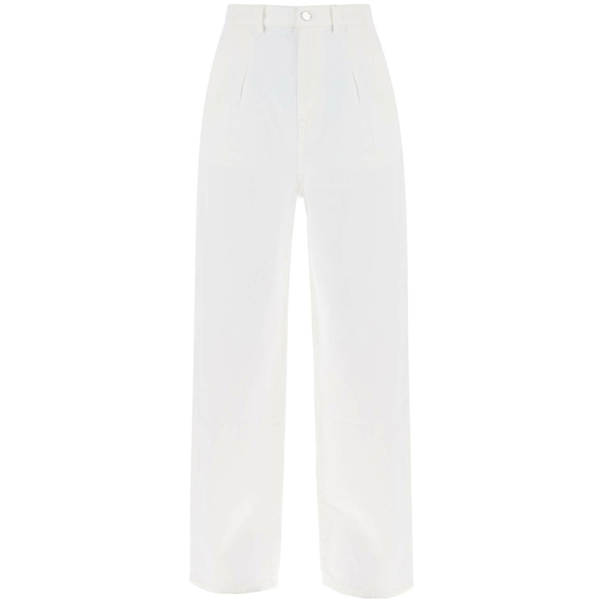 Loulou Studio White Attu Organic Cotton Jeans - JOHN JULIA