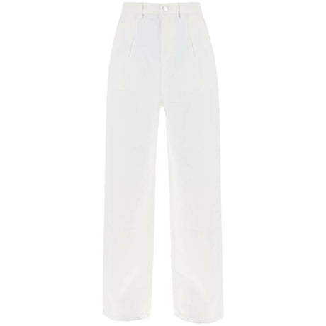 White Attu Organic Cotton Jeans LOULOU STUDIO JOHN JULIA.