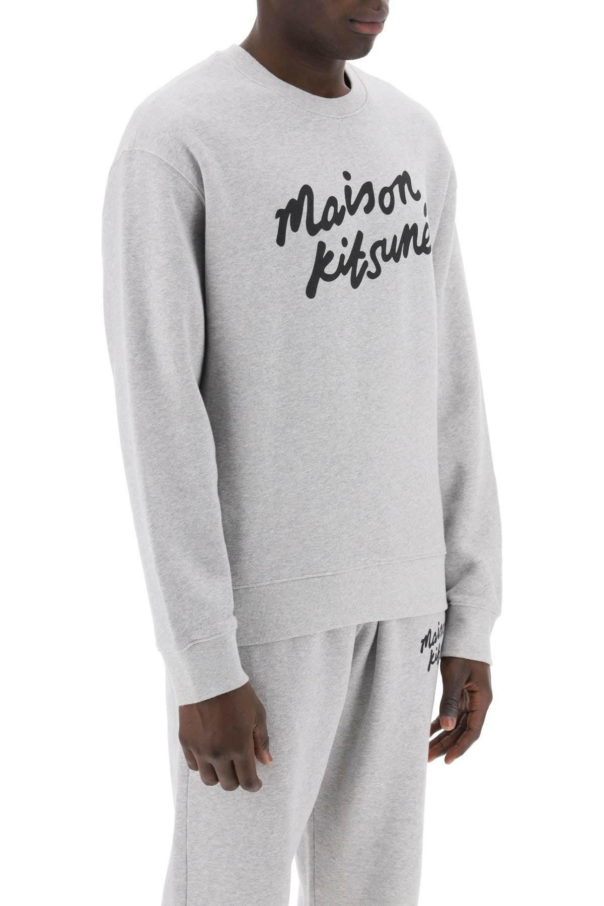 Maison Kitsune Crewneck Sweatshirt With Logo - JOHN JULIA