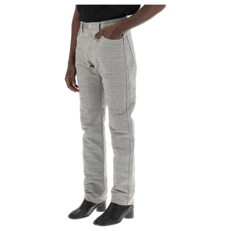 Cotton Melange Five Pocket Trousers MAISON MARGIELA JOHN JULIA.