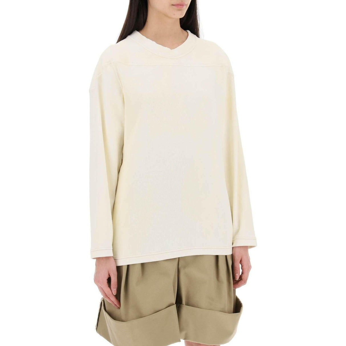 Off-White Numerical Cotton Crewneck Sweatshirt MAISON MARGIELA JOHN JULIA.