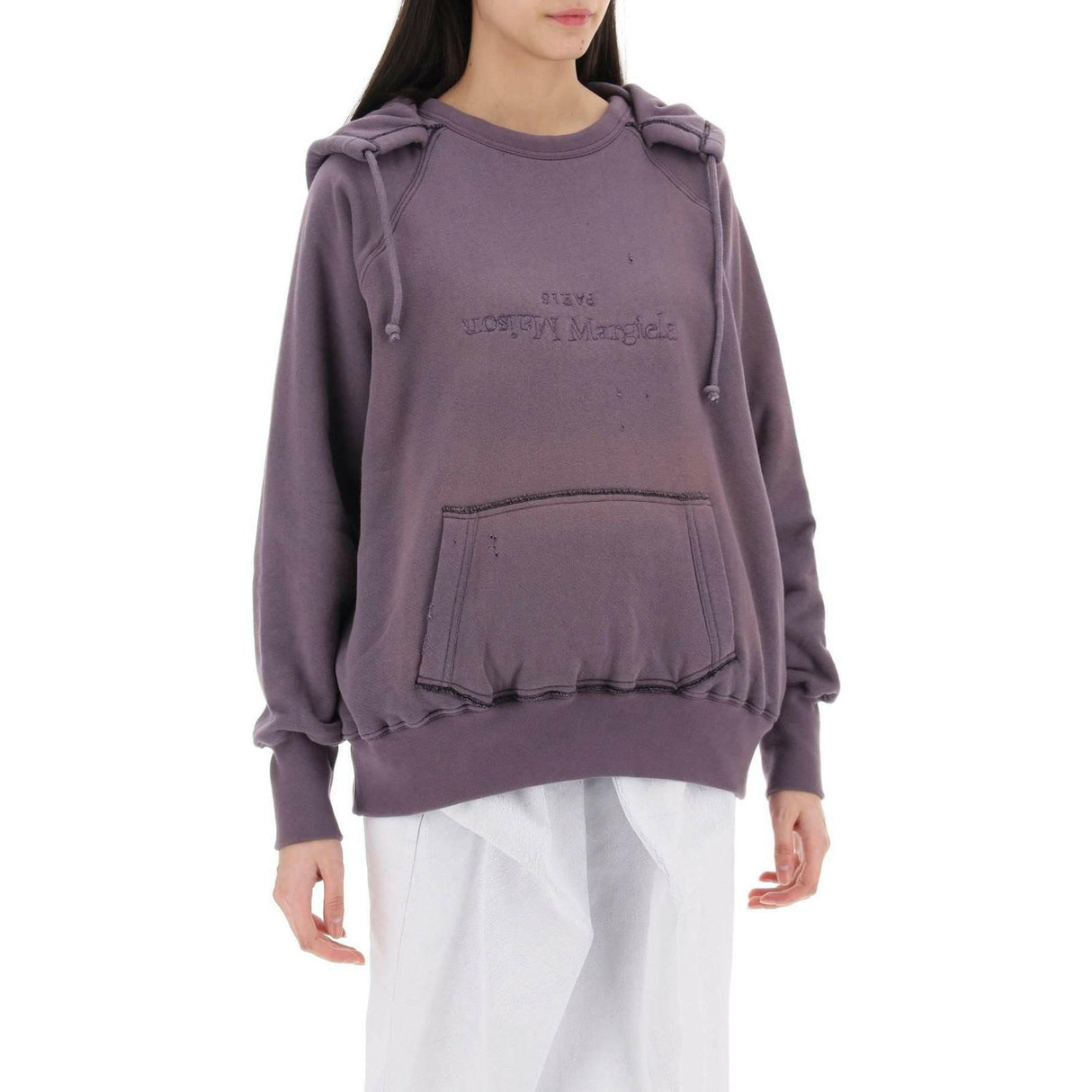 Purple Reverse Cotton Hoodie MAISON MARGIELA JOHN JULIA.