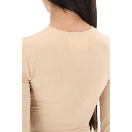 Second Skin Long Sleeve Lycra Bodysuit MAISON MARGIELA JOHN JULIA.