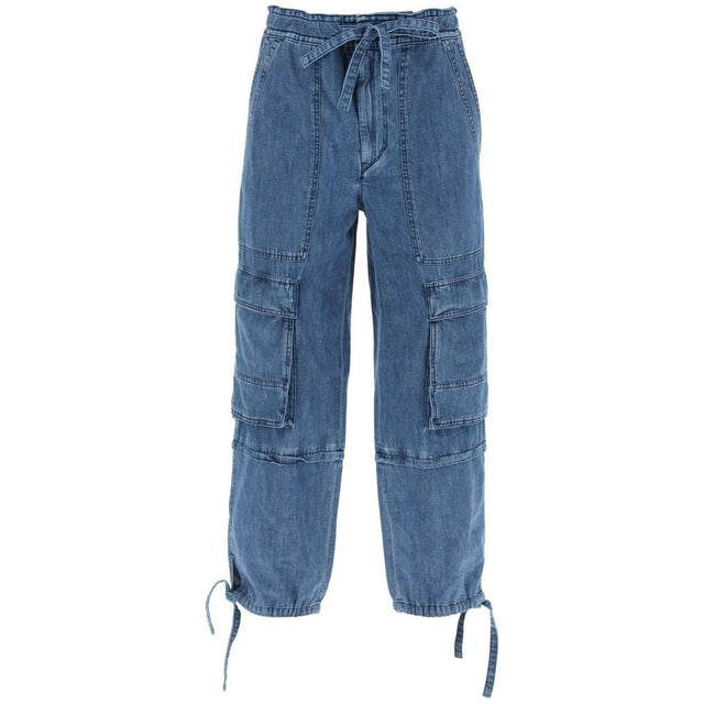 Blue Ivy Washed Cotton Cargo Pants MARANT ETOILE JOHN JULIA.