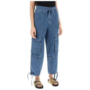 Blue Ivy Washed Cotton Cargo Pants MARANT ETOILE JOHN JULIA.