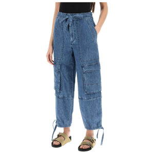 Blue Ivy Washed Cotton Cargo Pants MARANT ETOILE JOHN JULIA.