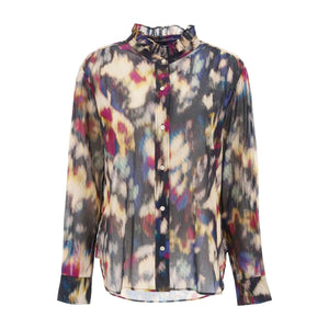 Gamble Shirt With Shaded Motif MARANT ETOILE JOHN JULIA.