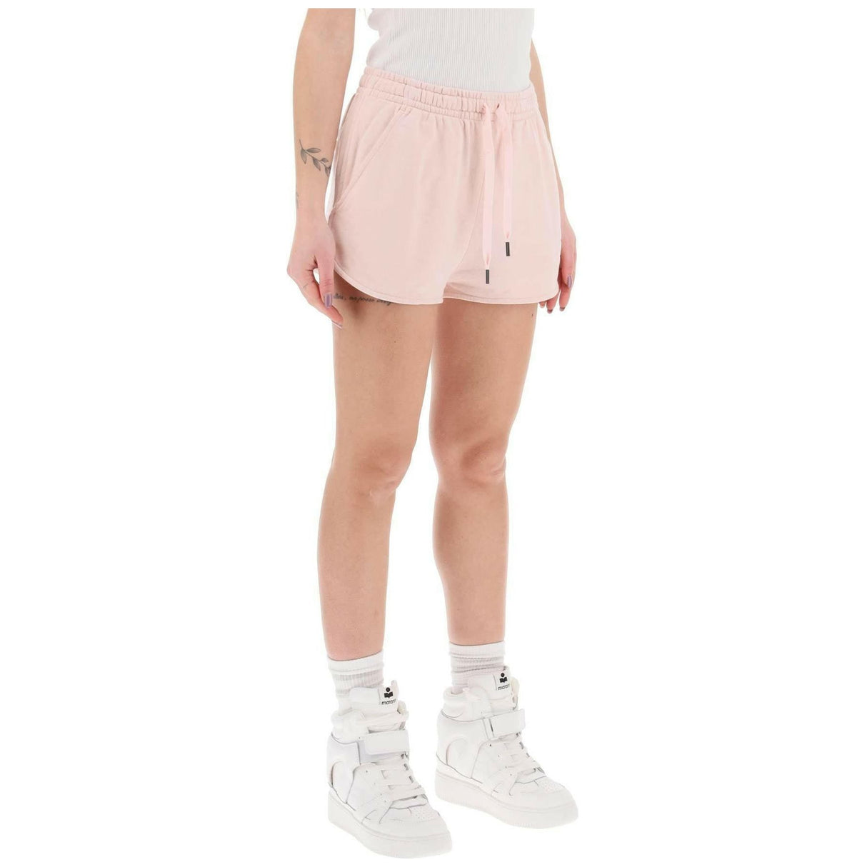 Mifa Sports Shorts With Flocked Logo MARANT ETOILE JOHN JULIA.