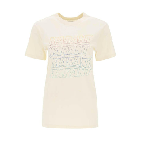 Zoeline T-Shirt With Logo Print MARANT ETOILE JOHN JULIA.