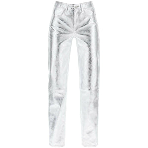 Moonogram Pants In Laminated Leather MARINE SERRE JOHN JULIA.