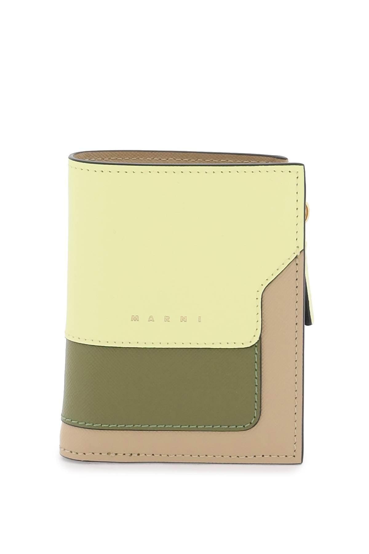 Marni Multicolored Saffiano Leather Bi Fold Wallet - JOHN JULIA