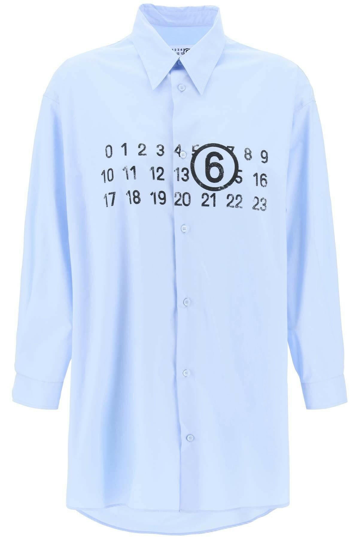 Mm6 Maison Margiela Shirt Dress With Numeric Logo - JOHN JULIA
