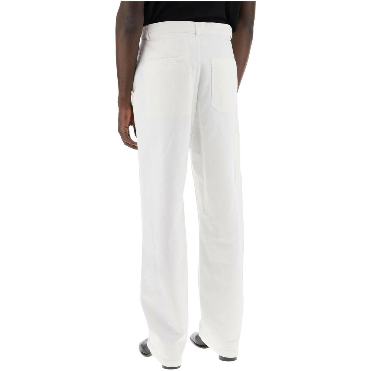 White Cotton Bull Pants MM6 MAISON MARGIELA JOHN JULIA.