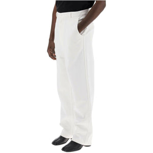 White Cotton Bull Pants MM6 MAISON MARGIELA JOHN JULIA.