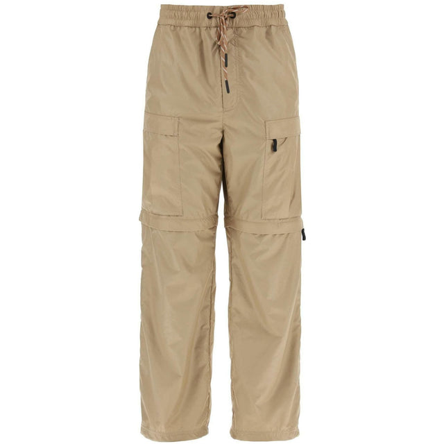 Open Beige Convertible Ripstop Pants MONCLER GRENOBLE JOHN JULIA.