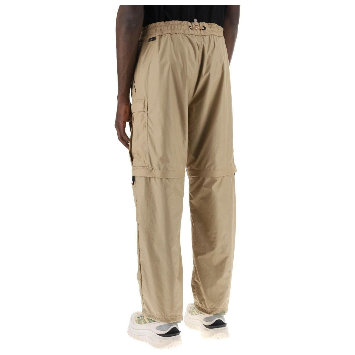 Open Beige Convertible Ripstop Pants MONCLER GRENOBLE JOHN JULIA.