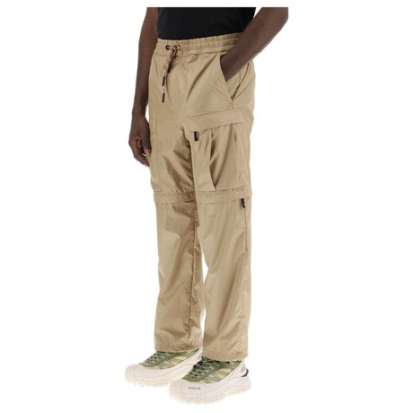 Open Beige Convertible Ripstop Pants MONCLER GRENOBLE JOHN JULIA.