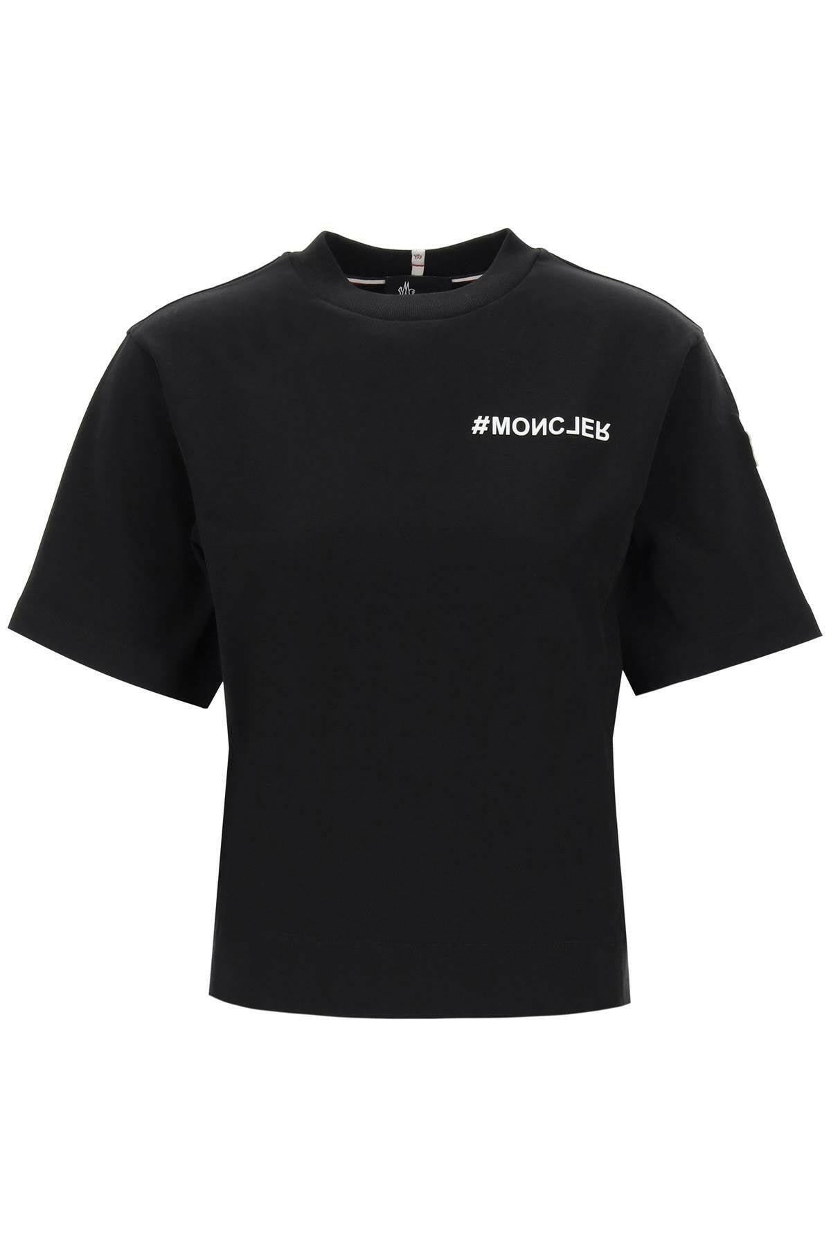 Moncler Grenoble T Shirt Con Applicazione Logo - JOHN JULIA