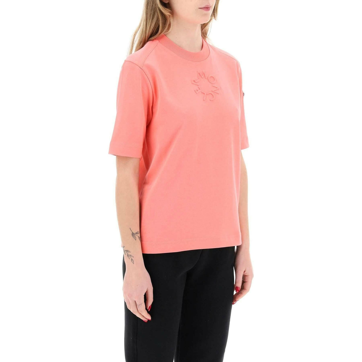 Pink Cotton T-Shirt MONCLER JOHN JULIA.