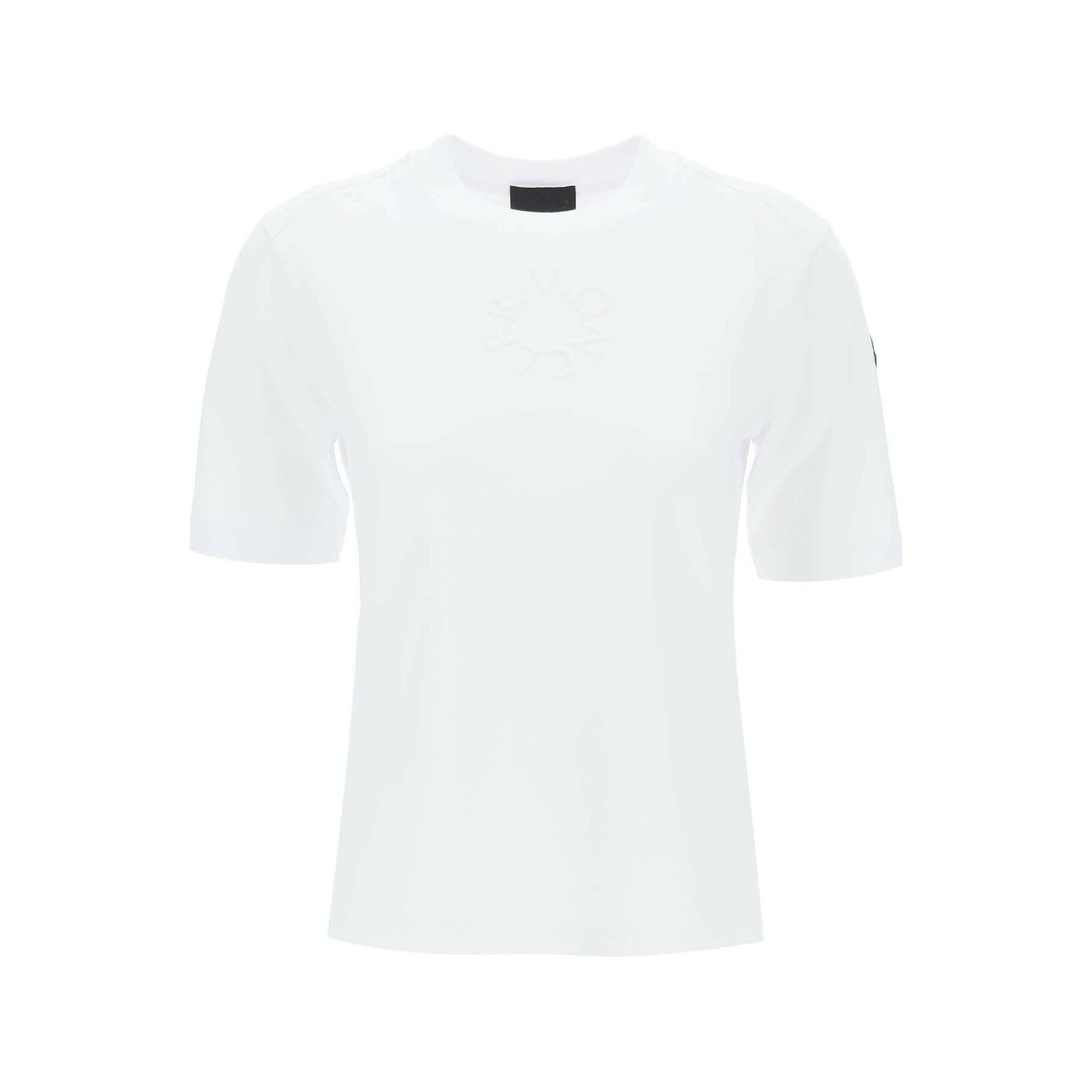 White Cotton T-Shirt MONCLER JOHN JULIA.