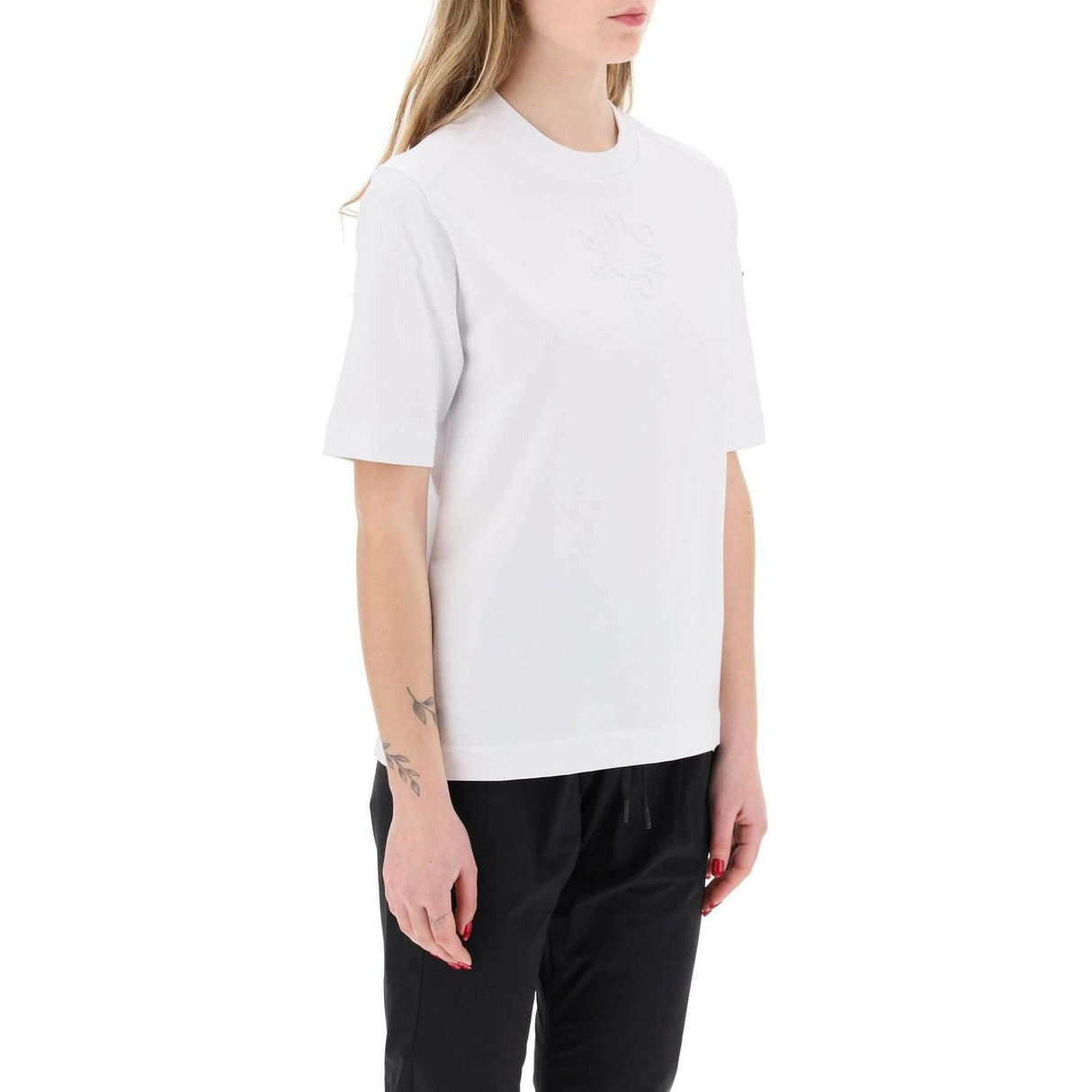 White Cotton T-Shirt MONCLER JOHN JULIA.