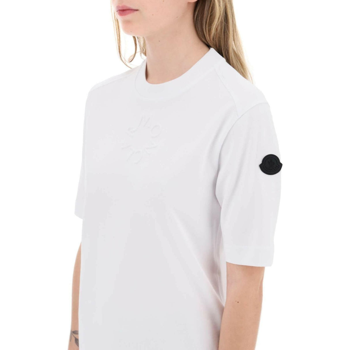 White Cotton T-Shirt MONCLER JOHN JULIA.