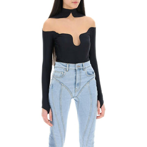 Long Sleeve Illusion Bodysuit MUGLER JOHN JULIA.