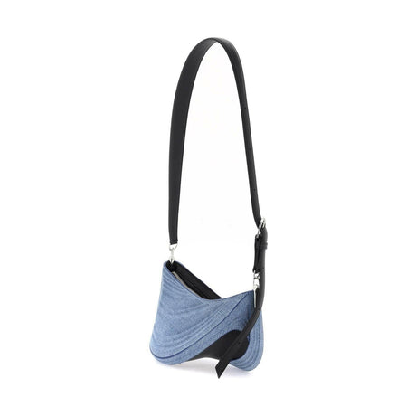 Small Denim Spiral Curve 01 Shoulder Bag MUGLER JOHN JULIA.