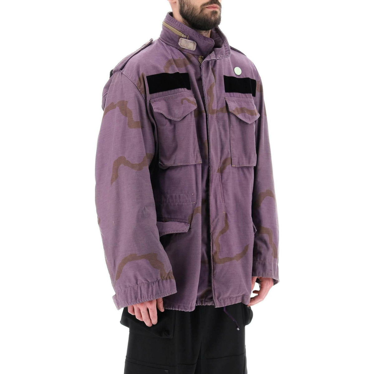 Oamc Field Jacket In Cotton With Camouflage Pattern - JOHN JULIA