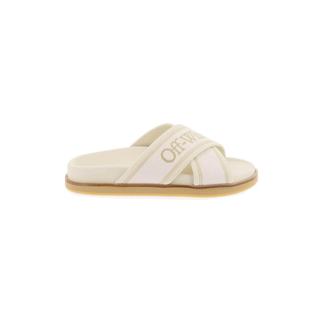 Cloud Criss Cross Slider OFF-WHITE JOHN JULIA.