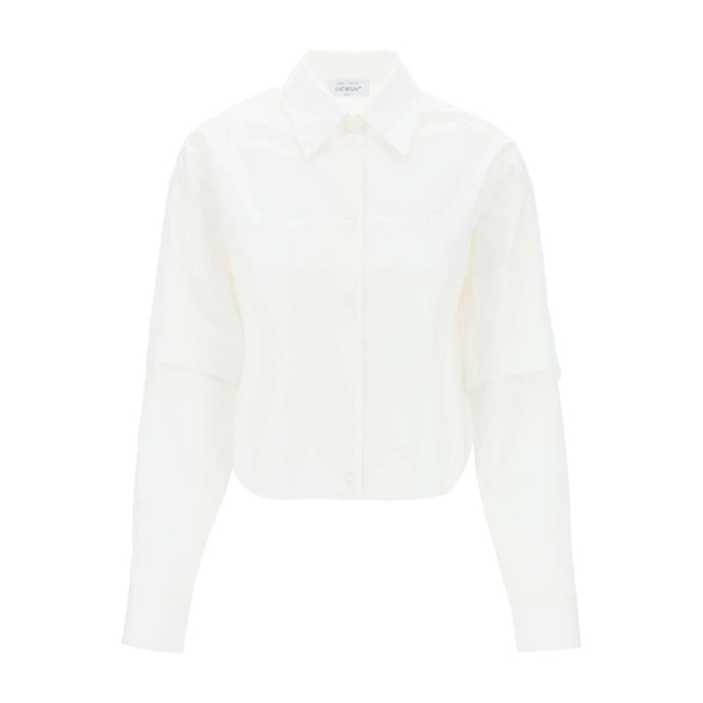 Cotton Poplin Shirt OFF-WHITE JOHN JULIA.