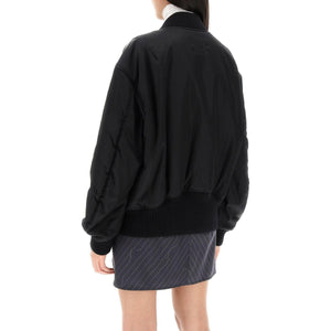 Nylon Twill Bomber Jacket OFF-WHITE JOHN JULIA.