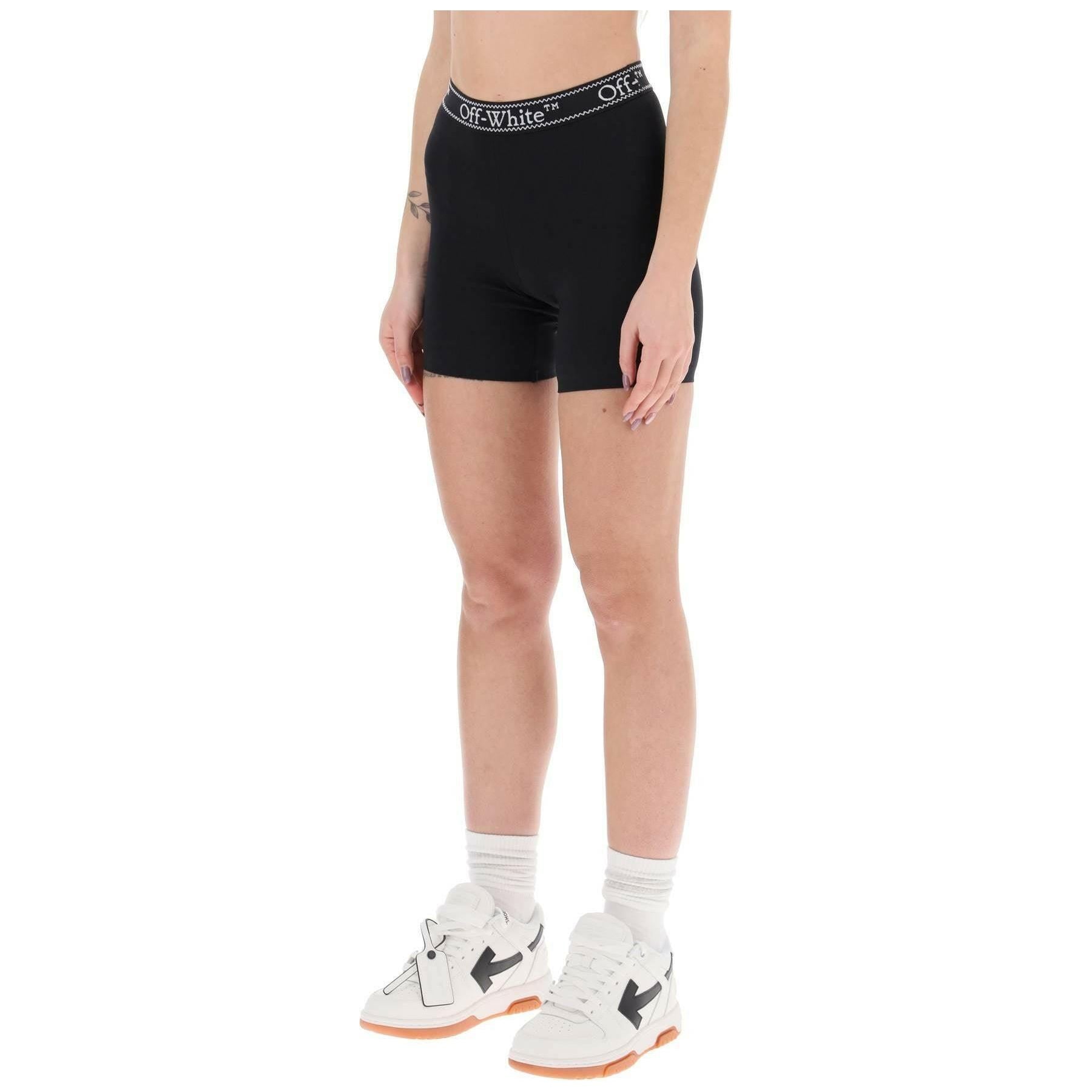 Sporty Shorts With Branded Stripe OFF-WHITE JOHN JULIA.