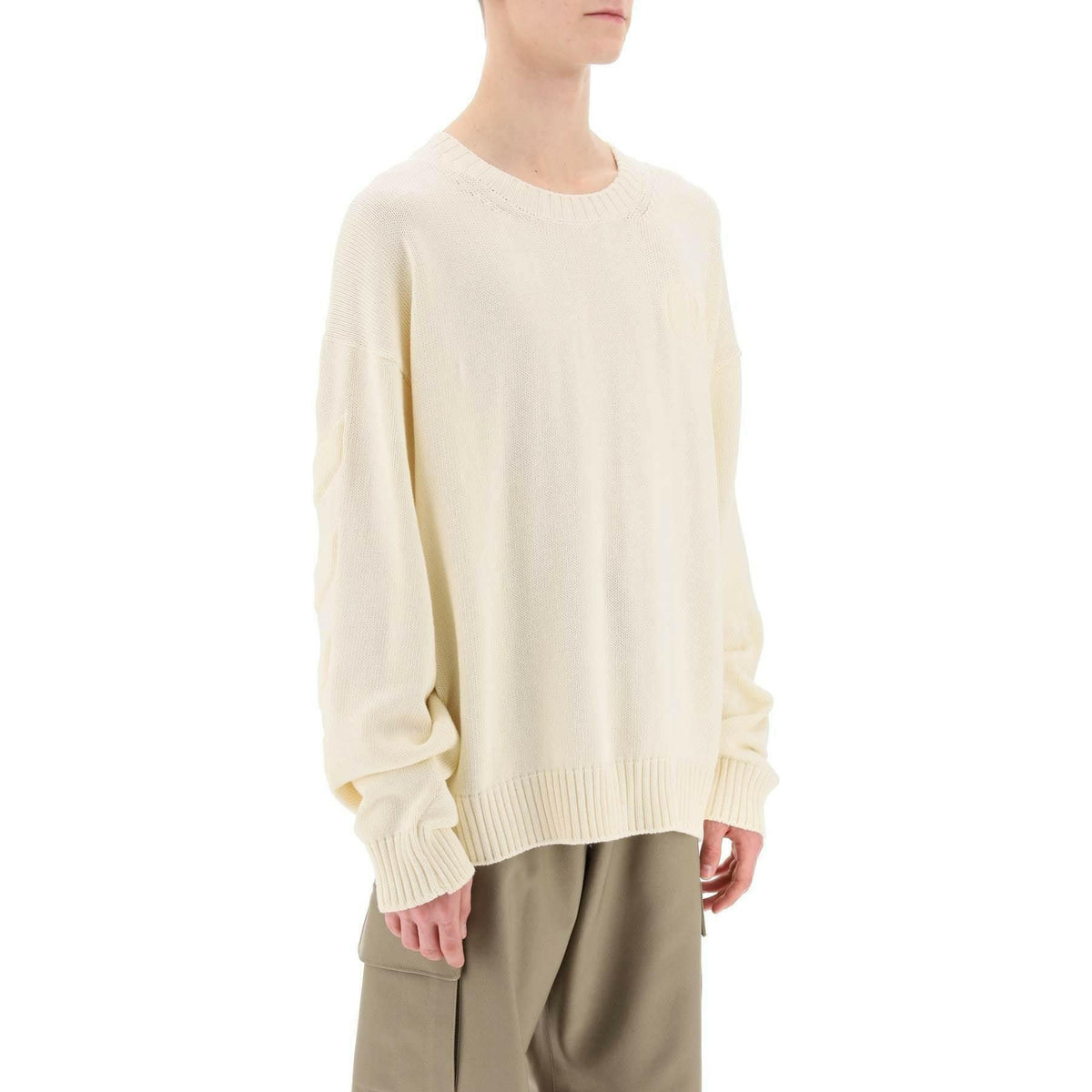 Sweater With Embossed Diagonal Motif OFF-WHITE JOHN JULIA.