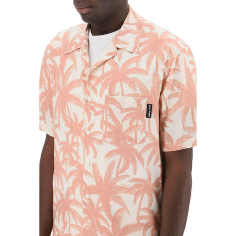 Bowling Shirt With Palms Motif PALM ANGELS JOHN JULIA.