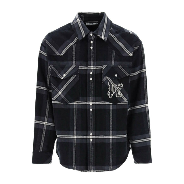 Check Flannel Overshirt PALM ANGELS JOHN JULIA.