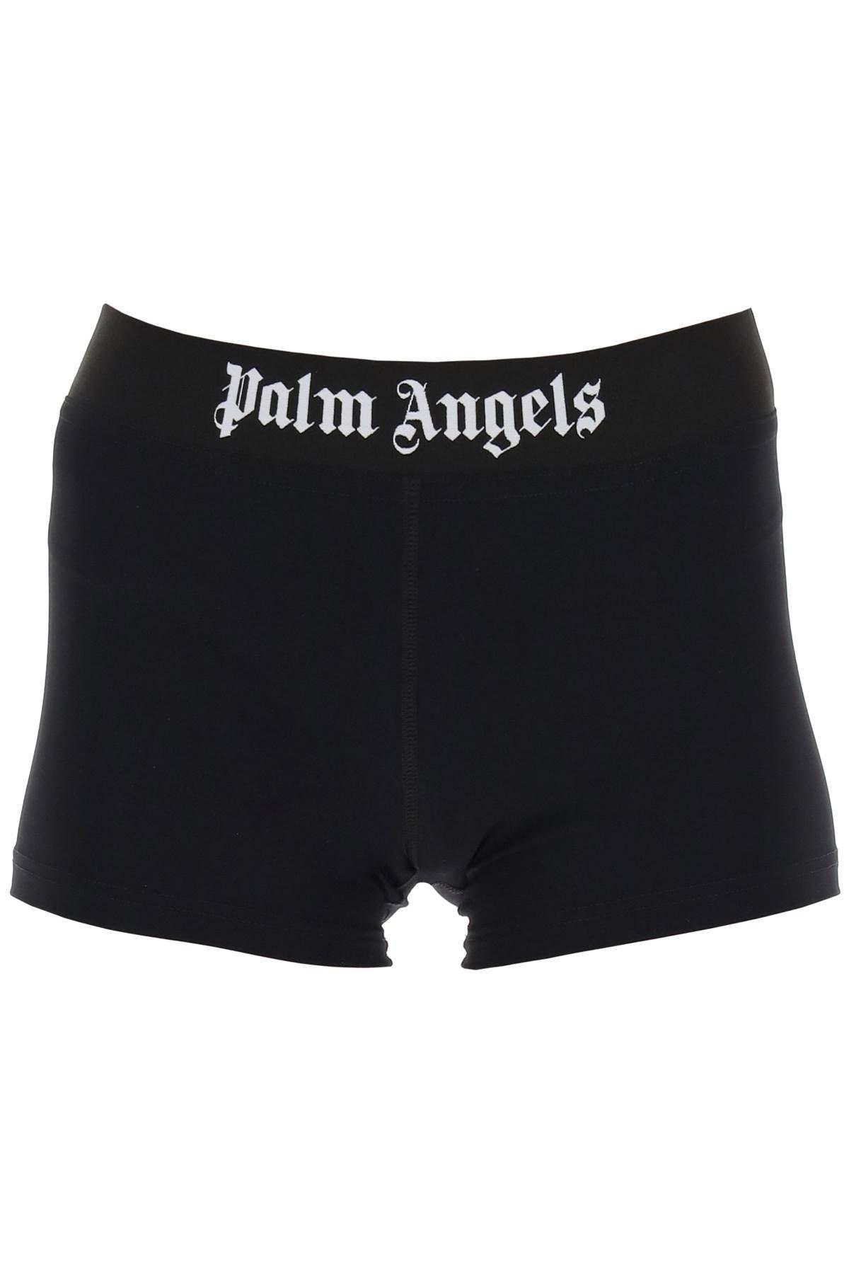 Palm Angels Sporty Shorts With Branded Stripe - JOHN JULIA