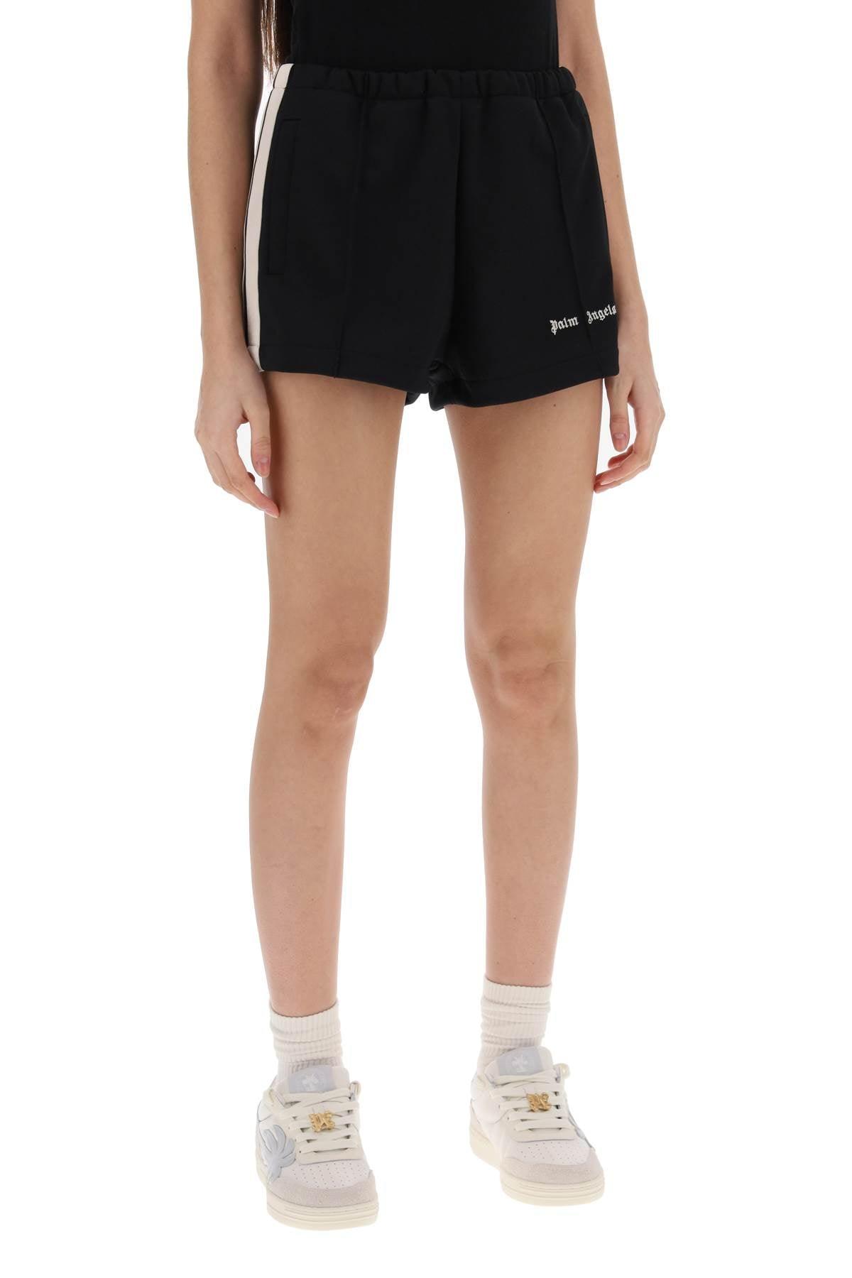 Palm Angels Track Shorts With Contrast Bands - JOHN JULIA