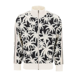 Zip Up Sweatshirt With Palms Print PALM ANGELS JOHN JULIA.