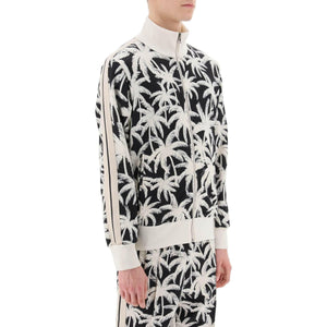 Zip Up Sweatshirt With Palms Print PALM ANGELS JOHN JULIA.