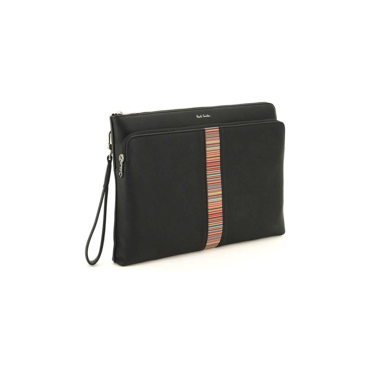 Signture Stripe Leather Pouch PAUL SMITH JOHN JULIA.