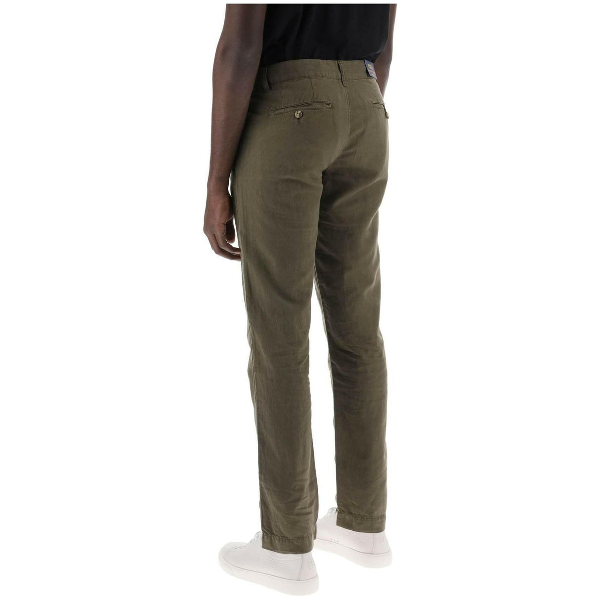 Slim-Fit Cotton Linen Blend Pants POLO RALPH LAUREN JOHN JULIA.