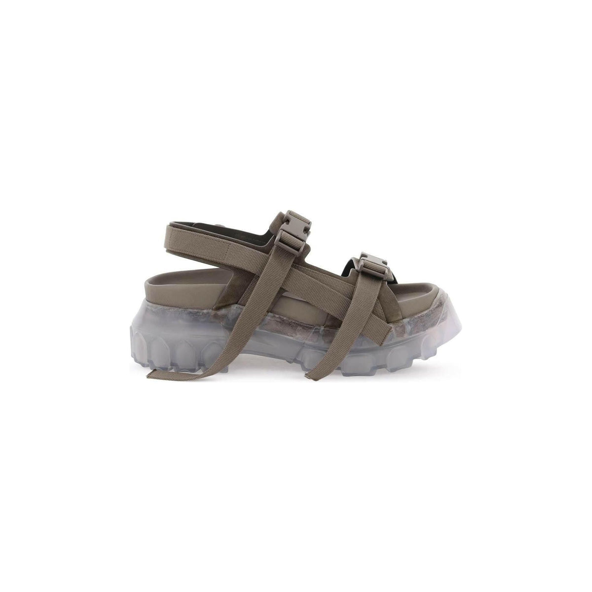Rick Owens Suede Tractor Chunky Sandals - JOHN JULIA