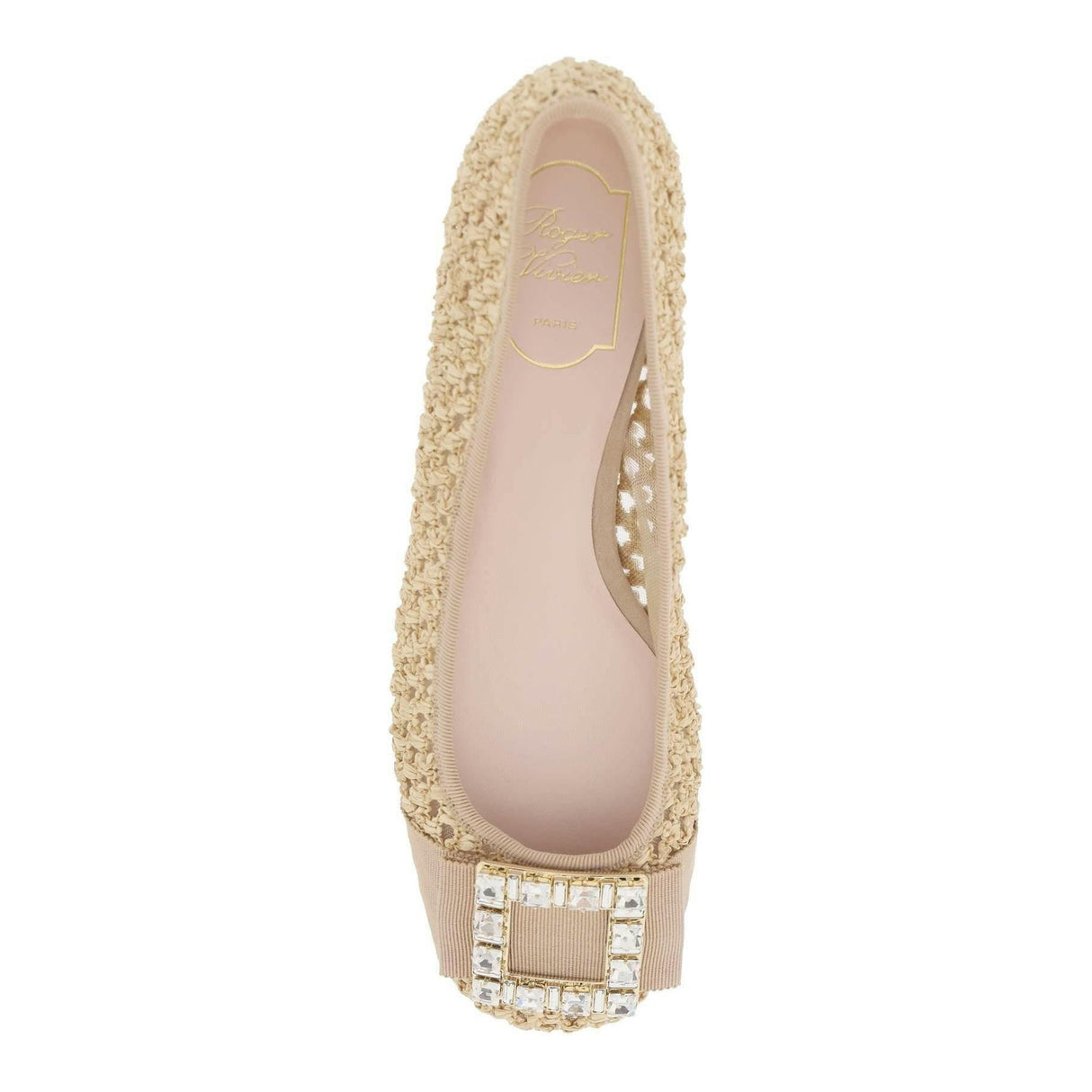 Tres Vivier Raffia Strass Ballerinas ROGER VIVIER JOHN JULIA.